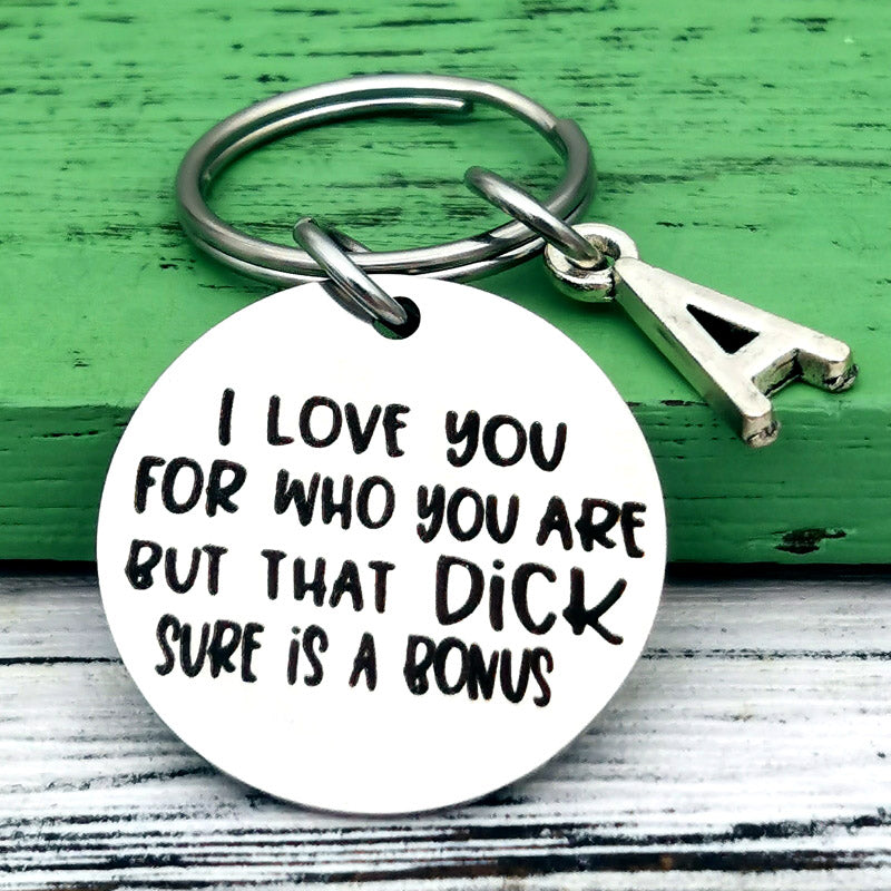 Funny Letter Keychain