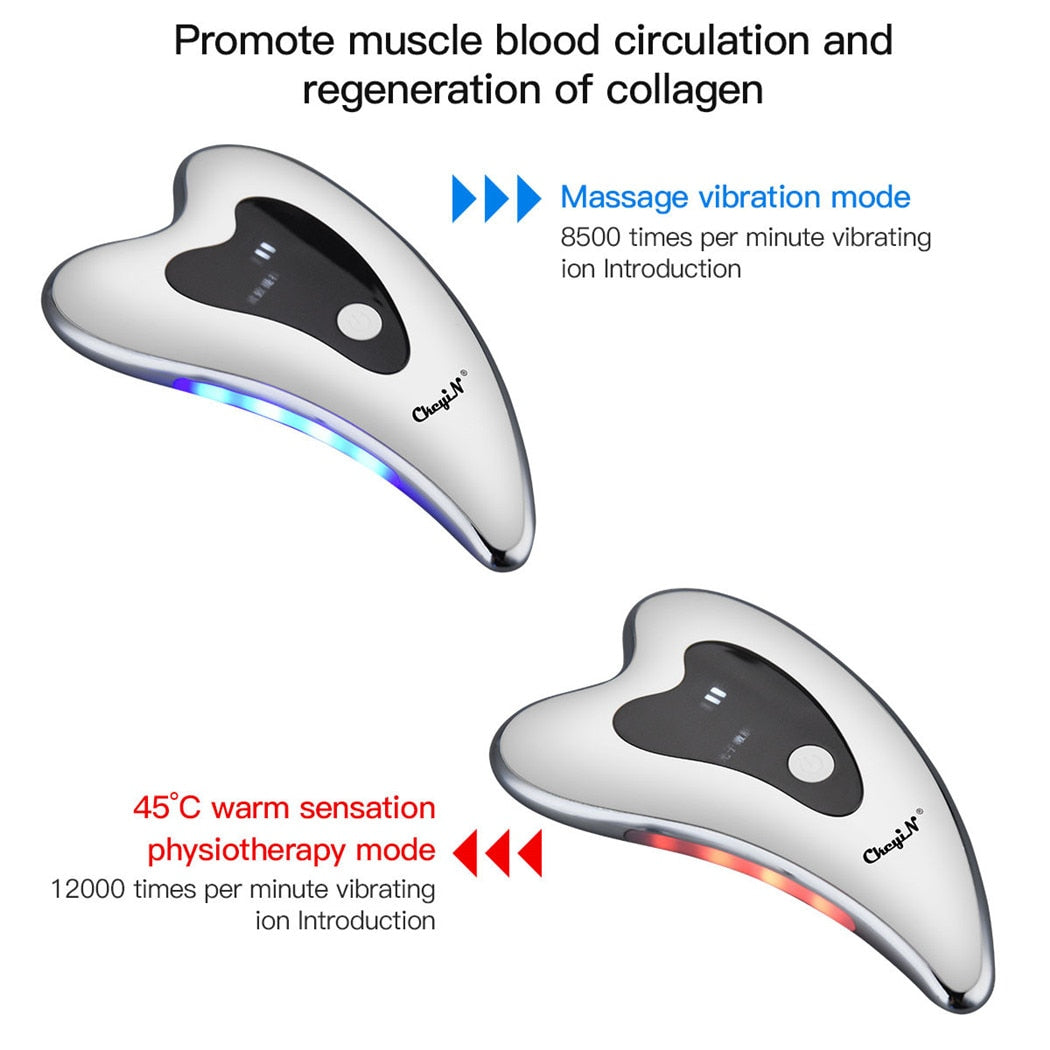 LED Light Vibration Face Lifting Tool